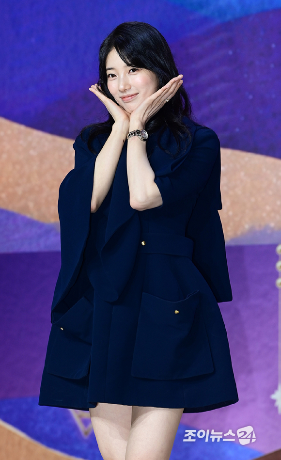 배우 수지가 29일 오후 서울 강남구 역삼동 조선 팰리스 서울 강남에서 열린 넷플릭스 새 시리즈 '다 이루어질지니' 제작발표회에 참석하고 있다. [사진=정소희 기자]