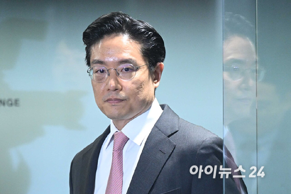 전인석 삼천당제약 대표가 6일 오후 서울 서초구 삼천당제약 본사에서 열린 기자간담회에 참석하고 있다. [사진=곽영래 기자]