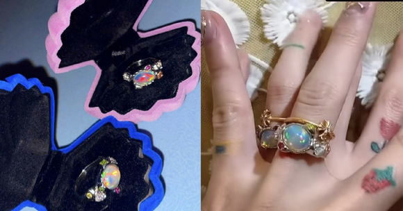 가수 현아가 공개한 던의 프로포즈 반지 [사진=현아 인스타그램 캡처]