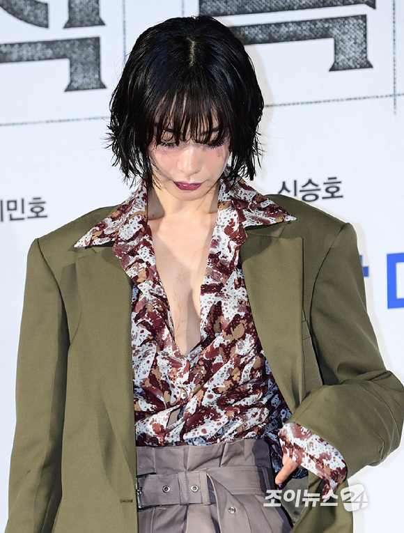 배우 나나가 17일 오전 서울 광진구 자양동 롯데시네마 건대입구점에서 열린 영화 '전지적 독자 시점'(감독 김병우) 제작보고회에 참석하고 있다. [사진=정소희 기자]