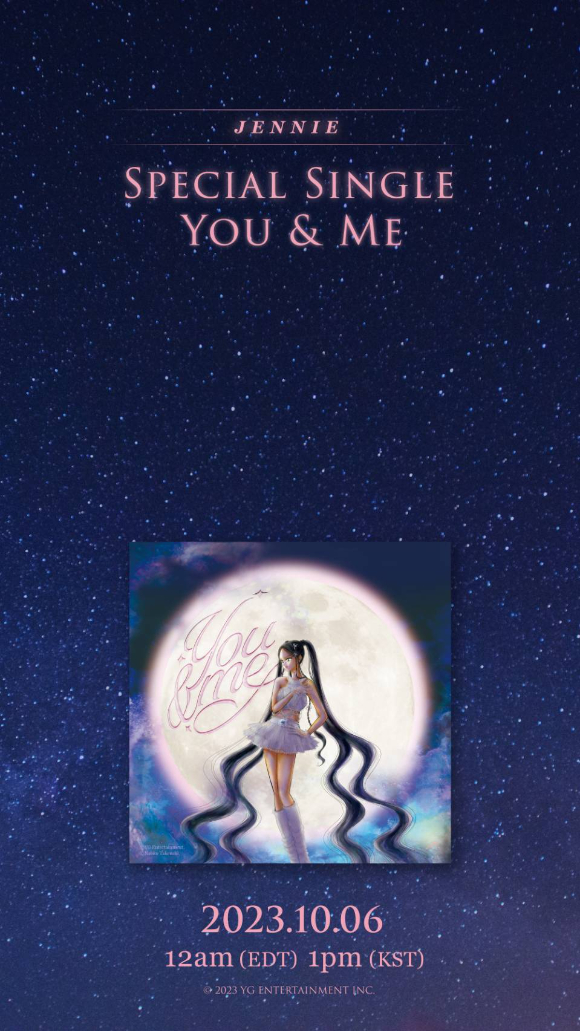 블랙핑크 제니 싱글 'You & Me' 이미지. [사진=YG엔터테인먼트]