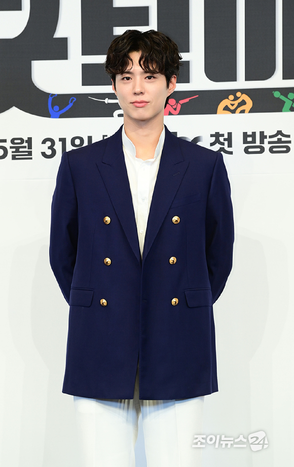 배우 박보검이 29일 오후 서울 구로구 신도림동 더 링크 서울 트리뷰트 포트폴리오 호텔에서 열린 JTBC 토일 드라마 '굿보이' 제작발표회에 참석하고 있다. [사진=정소희 기자]