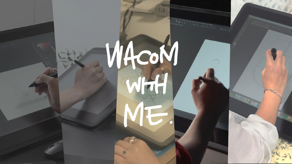 한국와콤(Wacom)이 진행하는 플레이리스트 영상 캠페인 'Wacom With Me' [사진=한국와콤]