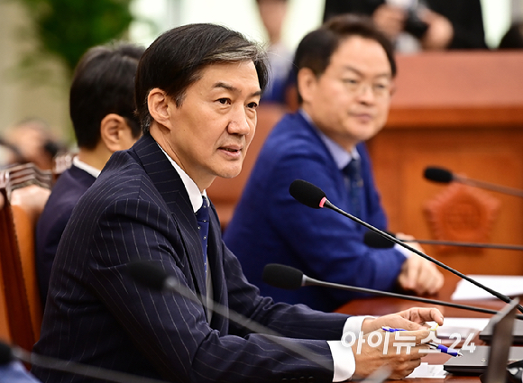 조국 조국혁신당 대표가 1일 오전 서울 여의도 국회에서 열린 국방위원회 전체회의에서 발언하고 있다. [사진=곽영래 기자]