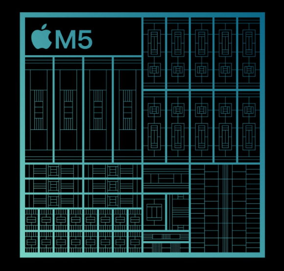 애플의 신제품 반도체 'M5' [사진=애플]