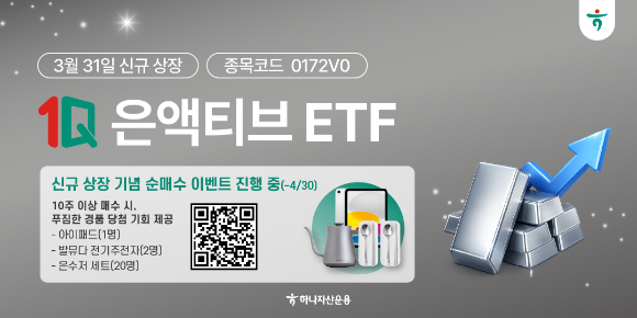 하나자산운용 '1Q 은액티브 ETF' 배너 [사진=하나자산운용]