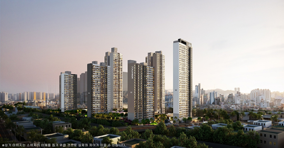 '쌍용 더 플래티넘 온수역' 투시도 [사진=쌍용건설]