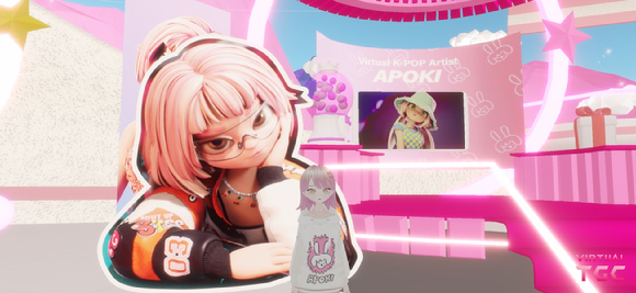 에이펀인터렉티브는 버추얼 아티스트 아뽀키(APOKI)가 일본 최대 패션 페스티벌인 '도쿄 걸스 컬렉션'에 초대 받았다고 17일 공개했다. [사진=에이펀인터렉티브]