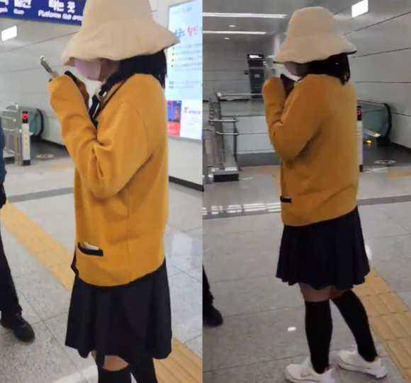 SBS '궁금한 이야기 Y' 측이 경기도 안산시 지하철역 인근에서 교복을 입고 돌아다니는 여장남자에 대한 제보를 요청한 가운데 누리꾼들 사이에서 해당 남성이 2년 전 비슷한 사건과 동일인이 아니냐는 의혹이 제기되고 있다. [사진=SBS '궁금한 이야기 Y' SNS 캡처]