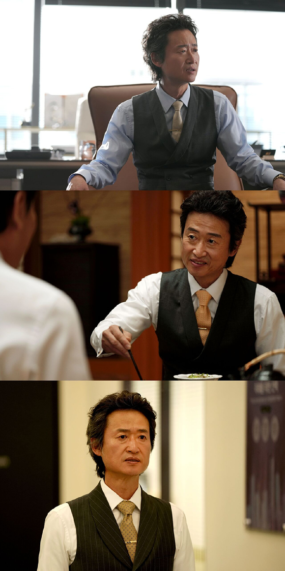 배우 유승목이 JTBC 토일드라마 '서울 자가에 대기업 다니는 김부장 이야기'에서 열연하고 있다. [사진=SLL, 드라마하우스, 바로엔터테인먼트]