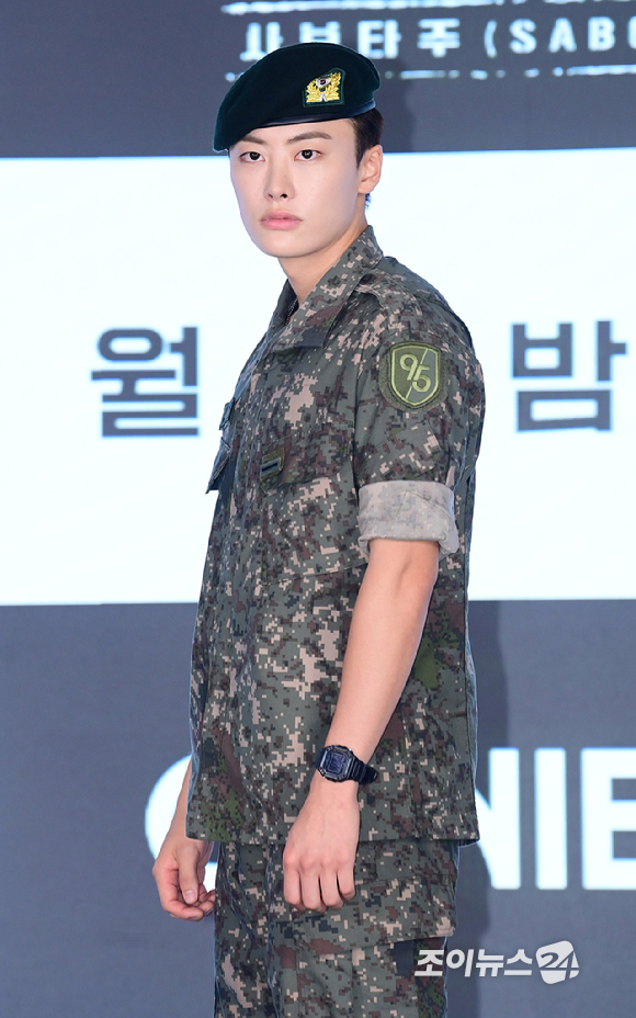 배우 이원정이 24일 오후 서울 구로구 신도림동 더세인트에서 열린 ENA 새 월화드라마 '신병4 : 사보타주' 제작발표회에 참석하고 있다. [사진=정소희 기자]