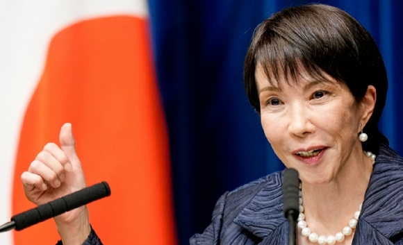 취임 기자회견을 하는 다카이치 사나에 일본 총리. [사진=AFP/연합뉴스]