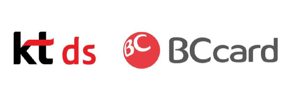 왼쪽부터 KT DS, BC카드 로고. [사진=KT DS]