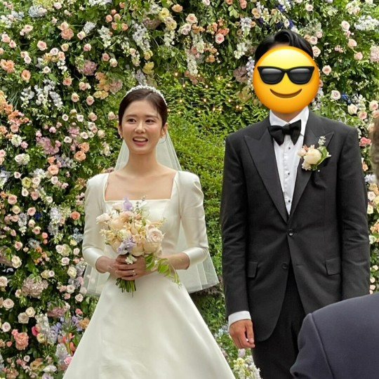 배우 장나라의 결혼식 사진이 공개됐다. [사진=장인희 인스타그램]