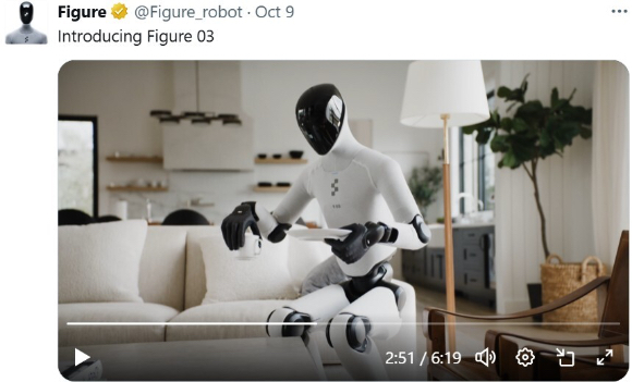 피겨AI 휴머노이드 로봇의 활동 시연 영상 [사진=피겨AI(@Figure_robot) X 게시물 캡처]