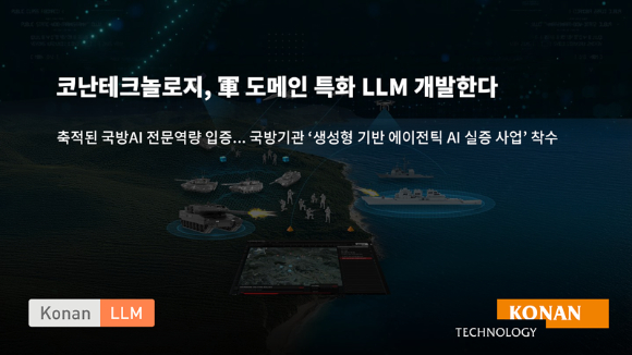 코난테크놀로지는 국방 기관의 ‘생성형 기반 에이전틱 AI 실증’ 사업에 착수했다고 9일 밝혔다. [사진=코난테크놀로지]