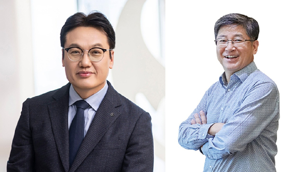 박창훈 신한카드 사장(좌), 김이태 삼성카드 사장(우) [사진=각 사]