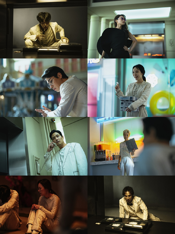 배우 류준열, 천우희, 박정민, 이열음, 박해준, 이주영, 문정희, 배성우가 넷플릭스 시리즈 '더 에이트 쇼'에서 열연하고 있다. [사진=넷플릭스]