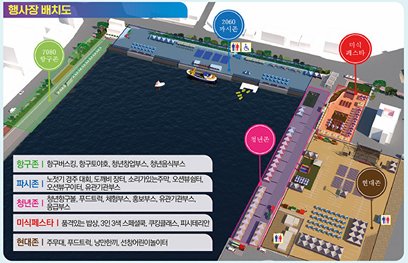 목포항구축제 행사장 배치도 [사진=목포시]