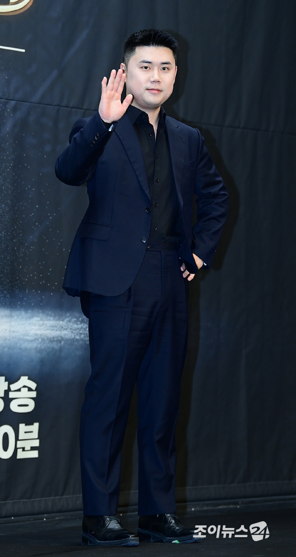 '나폴리 맛피아' 권성준 셰프가 30일 오후 서울 마포구 상암동 스탠포드호텔에서 열린 MBN K-베이커리 서바이벌 '천하제빵' 제작발표회에 참석하고 있다. [사진=정소희 기자]