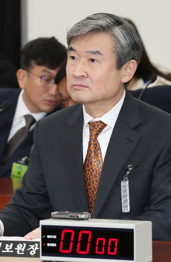 13일 서울 여의도 국회에서 열린 정보위원회 전체회의에 조태용 국가정보원장이 출석해 있다. [사진=곽영래 기자]