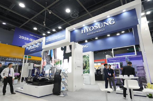 효성굿스프링스의 부스 전경. [사진=효성]