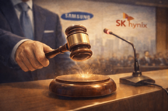 주주총회장에서 의사봉을 두드리는 장면을 챗GPT로 그린 그림. [사진=챗GPT]