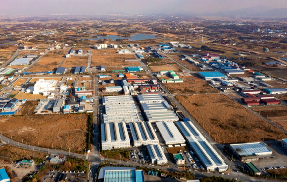 전라북도 김제에 설립되는 ㈜두산 하이엔드 FCCL 생산라인 공장 부지 전경 [사진=㈜두산]