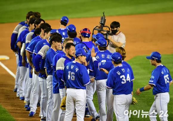 삼성 라이온즈는 19일 열린 키움 히어로즈와 원정 경기에서 연장 접전 끝에 승리를 거두며 이번 원정 3연전 위닝시리즈를 확정했다. [사진=정소희 기자]