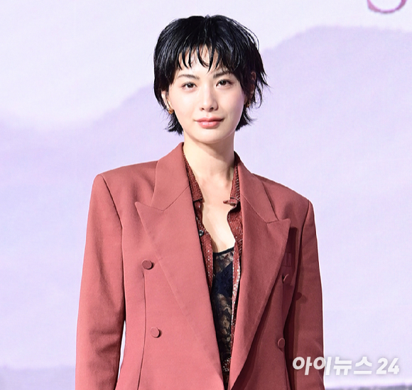 배우 나나가 지난달 9일 서울 종로구 JW 메리어트 동대문 스퀘어에서 열린 넷플릭스 시리즈 '스캔들' 제작발표회에 참석하고 있다. [사진=정소희 기자]