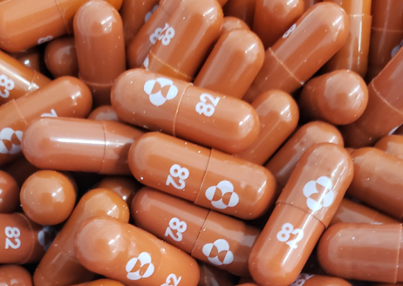 머크사의 경구형 코로나19 치료제 모습 [사진=MSD]