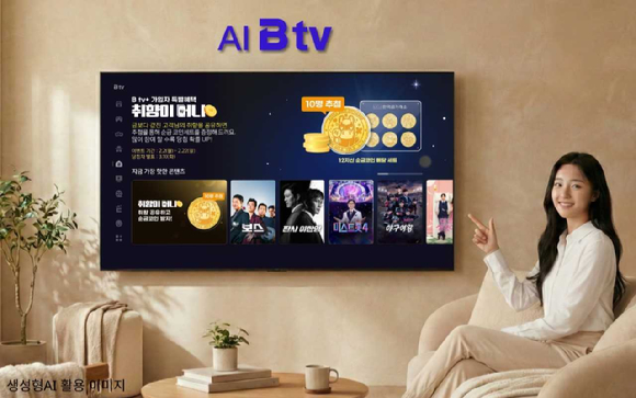 SKB "B tv 콘텐츠 추천하면 순금 드려요"