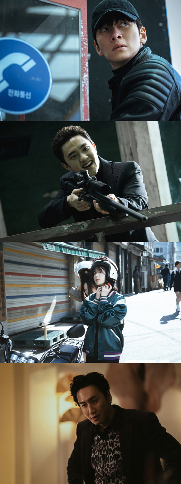 '조각도시' 지창욱, 도경수, 조윤수, 이광수 [사진=월트디즈니 컴퍼니 코리아]