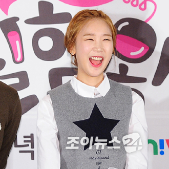 투니버스 어린이 과학 로맨스 드라마 '내일은 실험왕' 제작발표회에 참석한 박소영. [사진=정소희 기자]