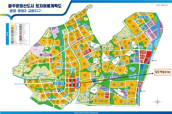파주운정3지구 업무복합용지(F10) 위치도 [사진=LH]