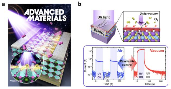 상온에서 자외선을 쬐어 주면 산화물 반도체의 광전류를 1천배 이상 증폭하고 제어할 수 있는 기술이 나왔다. [사진=포스텍]