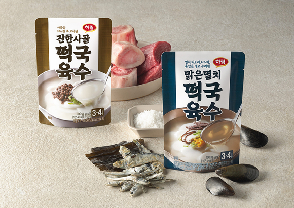 하림 떡국육수 2종. [사진=하림]