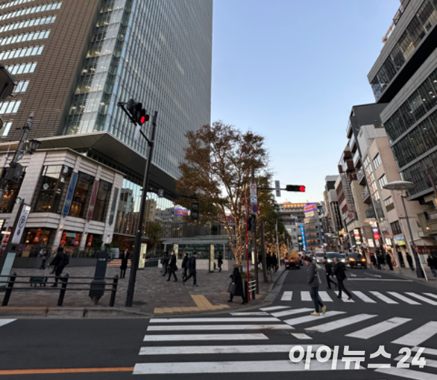 일본 도쿄의 한 광광지 거리. [사진=설래온 기자]