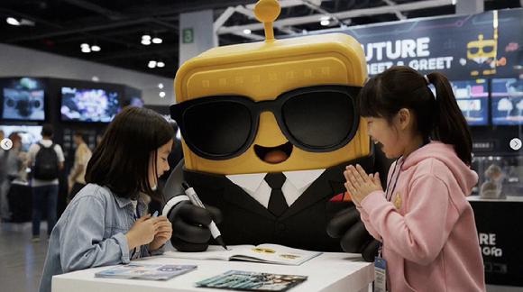 (왼쪽부터)SK하이닉스의 캐릭터 '하빔이', '에이전트 660' [사진=SK하이닉스]