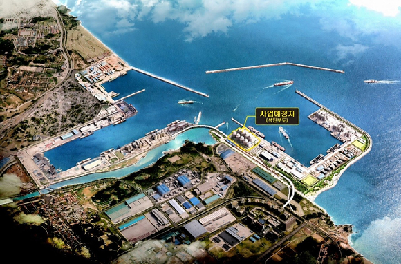 동해신항 석탄부두 건설공사 조감도. [사진=쌍용건설]