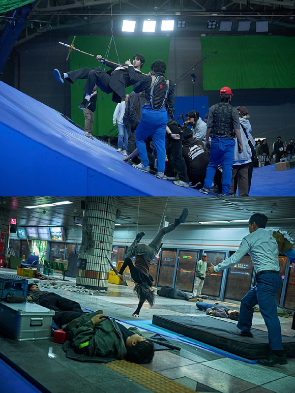 '전지적 독자 시점' 안효섭, 이민호, 채수빈 비하인드 스틸 [사진=롯데엔터테인먼트]