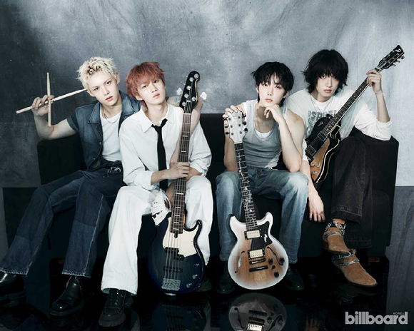 AxMxP(에이엠피)가 미국 음악 전문 매체 빌보드와 빌보드 코리아에 소개된 인터뷰에서 포즈를 취하고 있다. [사진=빌보드 코리아]