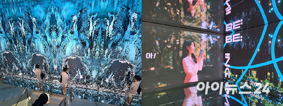 서울 강남구 신사동 더스테어스에 위치한 제주삼다수 메타버스 팝업스토어 'BE:CYCLING(비사이클링)'. [사진=김성화 기자]