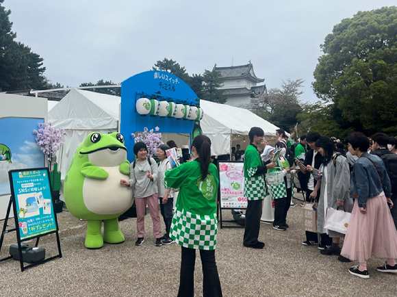 나고야성 봄 축제 참이슬 부스. [사진=하이트진로]