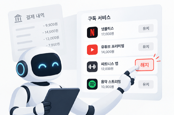챗GPT 생성 기능을 통해 만든 AI 구독 관리 이미지. 