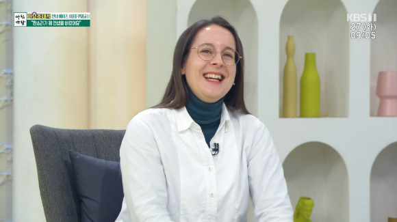 KBS 1TV '아침마당'에 안나 예이츠 교수가 출연했다. [사진=KBS 1TV]