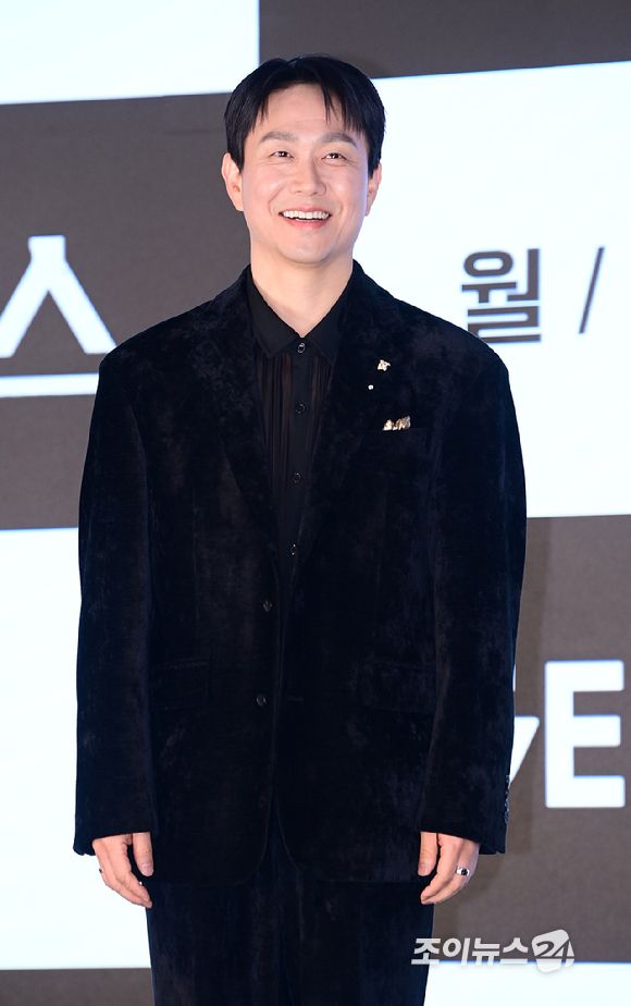 배우 오정세가 10일 오후 서울 구로구 더세인트에서 열린 ENA 월화드라마 '클라이맥스' 제작발표회에서 참석하고 있다. [사진=정소희 기자]