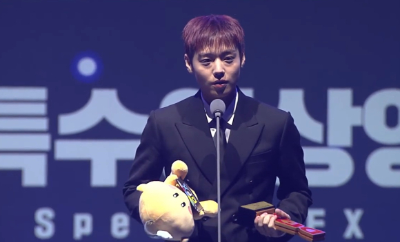 배우 박지훈이 영화 '왕과 사는 남자'로 제8회 대전특수영상영화제(DFX OTT어워즈) 대상을 수상했다. [사진=YY엔터테인먼트]