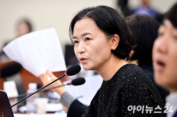 이해민 조국혁신당 의원이 국회 과학기술정보방송통신위원회의 국정감사에서 질의하고 있다. [사진=곽영래 기자]