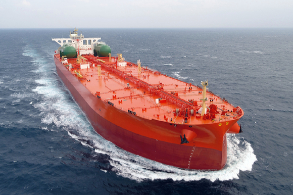 삼성중공업이 건조한 초대형 원유 운반선. [사진=삼성중공업]